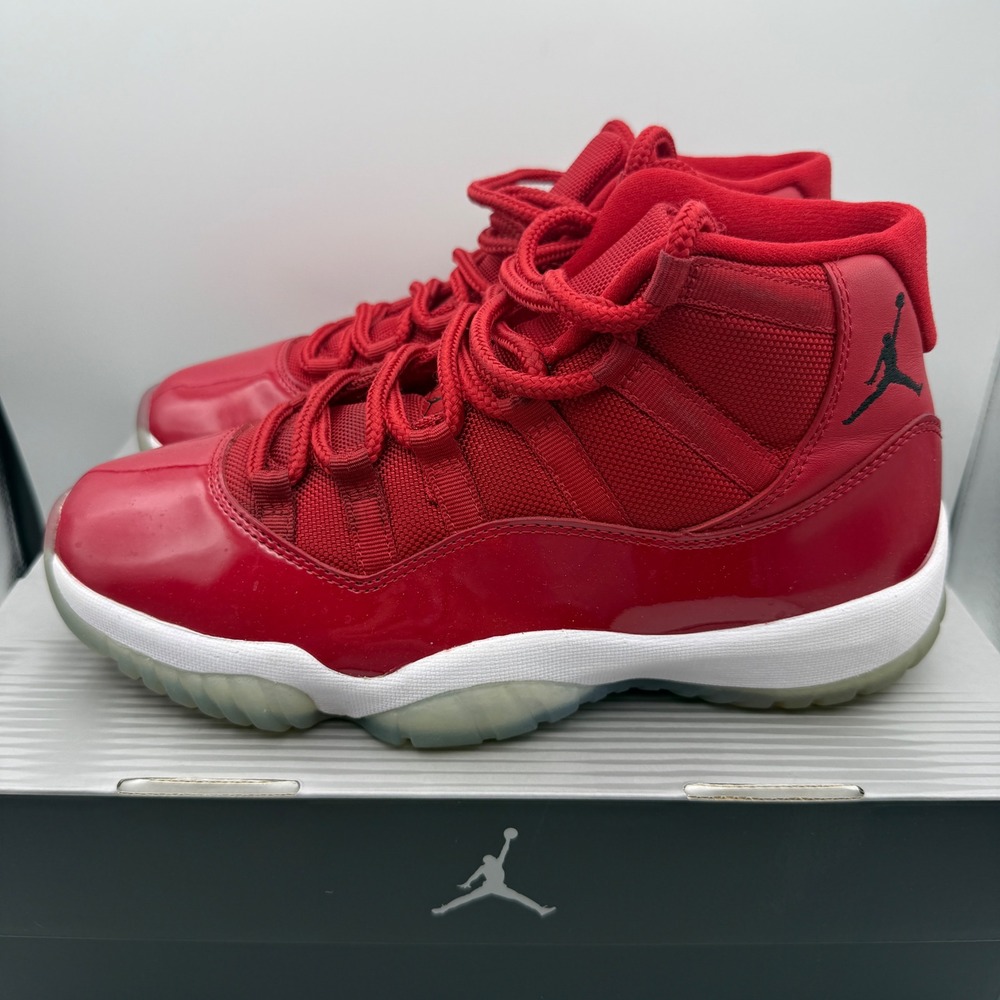 Jordan 11 Retro Win Like 96 Mens 8.5 Red Gym Red White Black 378037-623